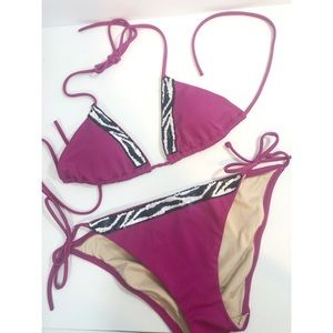 Zebra Victorias Secret Triangle Bikini
